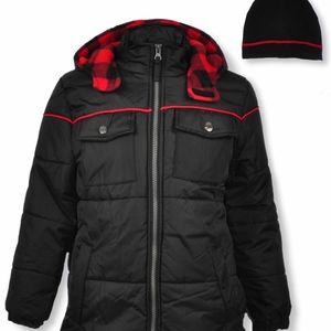 iXtreme Boys Sz 4 Puffer Jacket Hooded Zip Up